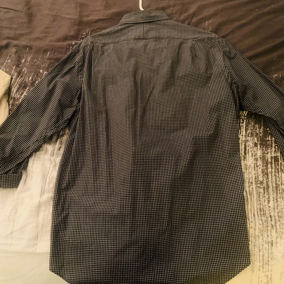 Gingham Check Pattern Polo by Ralph Lauren Black & A Lil Off White Button Down - Picture 2 of 5